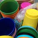 36 Pcs Glitter Reusable Tumbler with Straws and Lids, Plastic Cup with Lids and Straws Bulk, Water Bottle Iced Coffee Cold Drink Travel Mug, Colorful Cups for Party Birthdays (24 Ounce (Pack of 36))