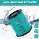 38753 Replacement HEPA Filters Compatible with Craftsman CMXZVBE38753 Wet/Dry Vac Filter for 5 to 20 Gallon shop vacuums,HEPA Filter(9-38753)