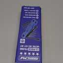 12-Piece Large Folding Hex Key Set Metric (1.5-12mm), Heavy Duty Allen Wrench Set, Portable Tool for Archery, Bike Repair, Furniture, and Basic Home Maintenance (Blue)