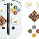 PERFECTSIGHT Switch Silicone Joy Con Thumb Grip Button Caps, Joystick Cover Compatible with Nintendo Switch/OLED/Switch Lite,4PCS (Owl)