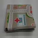 Kids Car Train Rug, 2' x 6' Boys Play Carpet, Floor Mat Playmat for Playroom Bedroom Kids Toddler RoomNon Slip Rug Backing (Grey, 2' x 6')