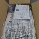 Besrey Kids Play Tent 2 in 1 with Padded Mat and Lights, Large Kids Playhouse with 2 Doors & 4 Windows, Indoor & Outdoor, Christmas Toddler Tent, 51" x35" x 51"