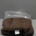 Chair Cushions for Dining Chairs Set of 2, Kitchen Chair Cushions, Chair Pads with Ties and Non Slip Backing, Tufted Memory Foam Seat Cushion 2 Pack, 15.5" x 15.5" x 4", Brown