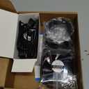 Small Axial Exhaust Fan, 80mm 12V DC Fan with AC Plug Dual Ball Bearings Air Exhaust Fume Smoke Extractor Fan Kit for DIY Soldering, 3D Printer Enclosure