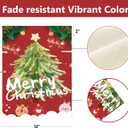 4 x Christmas Garden Flag Merry Christmas Decorations Double Sided Winter Decor Outdoor Yard Flag 12.5x18 Inch