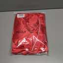 YOZLY Couple Matching Pajamas Set Satin Button Down Silky Sleepwear Long Sleeve Loungewear 2 Pcs Pj Set S-2XL with Pockets (Large, Red)