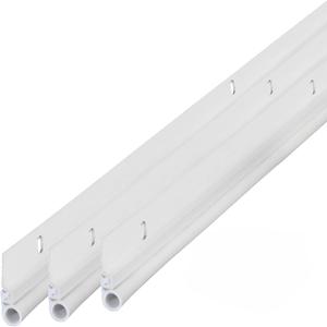 M-D Building Products 87635 36 in. x 84 in. White Flat-Design Aluminum and Vinyl Screw-on Top and Sides Door Seal Kit