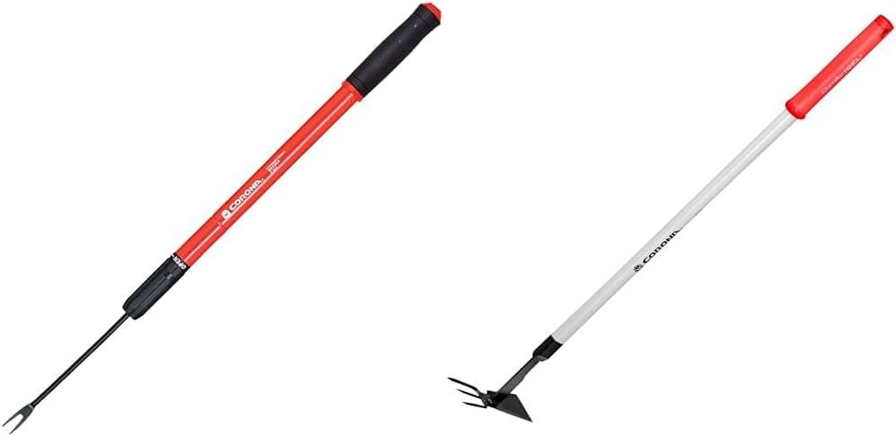 Corona GT3040 Weeder and GT 3244 Extended Reach Hoe and Cultivator Gardening Tool Bundle