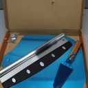 Aluminum Pizza Peel 12x14" With Foldable Wooden Handle - Metal Paddle, Rocker Cutter, and Server for Pizza Oven (Gift-Ready) (12in*14in)