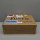 Fultyle Mid Century Modern Nightstand with Charging Station, Modern Bedside Table with Fluted Drawer and Storage Shelf, End Side Tables Living Room for Bedroom, Office (Rustic Brwon)