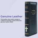 SAGEFINDS Holy Bible Book Wallet | Multi Card and Cash Holder | Magnetic Clasp Closure and Zip Around | Vinyl | 4 x 7.5