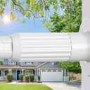ZipGlo Tension Curtain Rod White Shower Rod 40-118IN Long Curtain Rods No Drilling Adjustable Tension Rods of Shower or Bathroom Outdoor Window Patio Diameter 1.26In