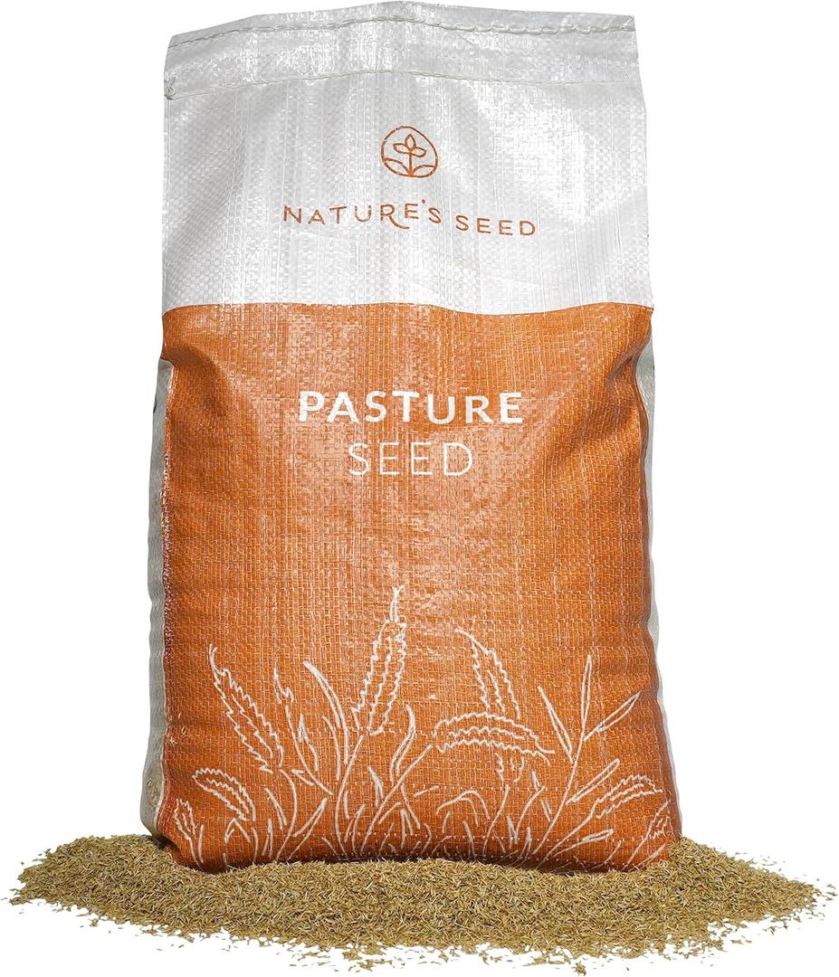 Natures Seed Orchardgrass, Pasture Grass Seed, Shade Tolerant, Cool-Season Perennial for Forage, Hay, Cattle, Grazing, 5 lbs