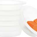 ASAWASA 6 Pcs Reusable Silicone Wax Melt Warmer Liners, Leakproof, No Mess, No Scrape, Non-Toxic, BPA Free, 2.48 in in Bottom DiameterMedium Size 6pcs