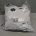 NICETOWN White Blackout Curtains 84 inches Long, Full Light Blocking Drapes with Black Liner for Nursery, Noise Reducing Thermal Insulated Draperies for Doorway (2 Pieces, 37" Wide Each Panel)