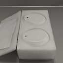 Dahey Wall Planters with Fake String of Pearls Plant Artificial Succulent Small Modern Ceramic Mounted Planter Round Hanging Wall Vase Display Holder for Indoor Garden Office Decor, Set of 2