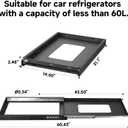 BODEGACOOLER Car Fridge Slide, Inner 29.4 x 17.2in, Vehicle Refriderator Slider with 4 Buckle Straps, Max 220 LBS/100Kg