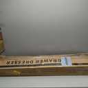 Dresser for bedroom, Fabric Black Bedroom Dresser with LED Lights and Charging Station, 6 Long Drawers Dressers, Tall Wide Chest of Drawers Storage Organizer TV Stand for up to 60" TV for Living Room