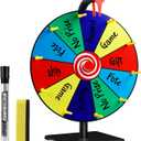NONSTOP 12 Inch Spin Wheel Prize Wheel, Heavy Duty Base with Stand, Table Prize Wheel Spinner for Trade Shows, Carnivals & Home Games (12 Inch)