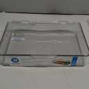 iDesign Kitchen Binz BPA-Free Plastic Stackable Organizer Box with Lid - 7.26" x 10.75" x 2.37", Clear