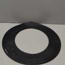 Maasechs 2 Pieces Door Protecting Holiday Wreath Pad with Ties Rubber Pad Door Protector Prevent Scratches for Christmas Seasonal Decorative Protection Walls Glass (Fits 30 to 33 Inch Wreaths, Black)