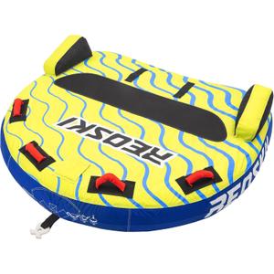 Towable Tubes for Boating 2-3 Person, Heavy Duty Boat Tubes and Towables, Inflatable Water Tubes for Boats to Pull with Fins, Drainage, Quick Connector, Large Capacity