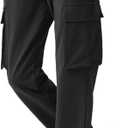 SPECIALMAGIC Women's Cargo Sweatpants Cotton Athletic Joggers 4 Pockets Sporty Pants, Size XL