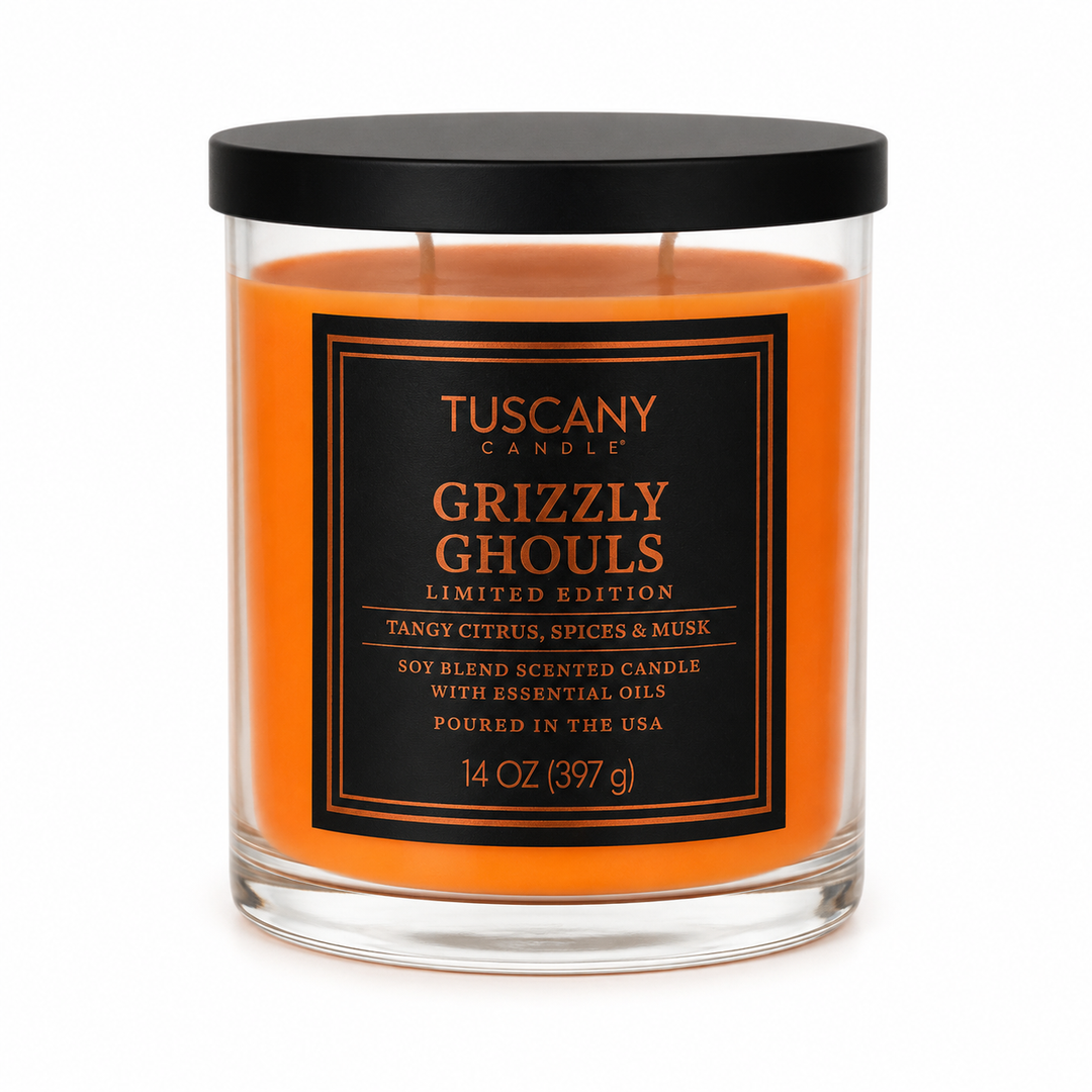 Grizzly Ghouls" candle Tuscany Candle, 14 oz