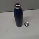 LARS NYSM Stainless Steel Insulated Water Bottle 12oz 17oz 25oz 34oz 51oz | Insulated Thermo Flask for Hot and Cold Beverages | Leakproof Drinking Bottle (Midnight Blue, 25.4oz)