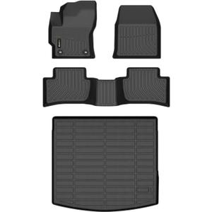 HAFIDI All Weather Car Floor Mats & Cargo Liner for Toyota Corolla Cross 2022-2026 (AWD Only, Not for Hybrid) Custom Fit Full Set Accessories - Black