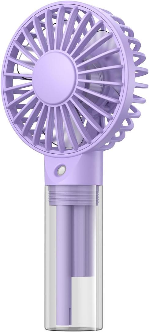 TOPK Portable Misting Fan - Rechargeable Handheld Personal Spray Water Mist Fan 32ml Water Tank Mini Cooling Hand Fans for Travel, Outdoors, Makeup, Camping, Home, and Office Use
