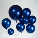 Kozee Chrome Blue Double-Stuffed Balloons Fifferent Sizes, 52 PACK 18+10+5 Inch Metallic Navy Blue Balloon Garland Kit For 2023 Graduation Wedding Birthday Baby Shower Anniversary Decorations