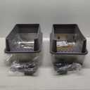 2PACK Stainless Steel Litter Box, Metal Litter Boxs with Lid High Sides, XL Extra Large Litter Box for Big Cats, Never Absorbs Odors, Leak-Proof, Stain-Free, Rust-Free, Easy to Clean, Scoop Included