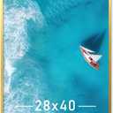 Gold 28x40 Picture Frame Lightweight yet Durable Frame Wall Hanging