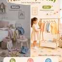 Homde Sturdy Kids Clothes Rack: 66 lb Capacity for Growing Wardrobe Needs
