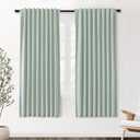SHINELAND Coastal Summer Blackout Curtains, Thermal Insulated Heat Reducing Drapes, Beach Window Treatments for Living Room Bedroom