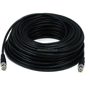 Video Cable - 100 Feet - Black | RG-58 and Transceiver Cable, 50 Ohm, 48 Percent Braided Aluminum Shielding