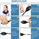 Jaximy Neck Stretcher, Cervical Traction Device, Neck Traction Device, Neck Pain Relief, Adjustable Inflatable Neck Brace & Neck Stretcher Cervical Traction, Neck Decompression Home Use (Purple)