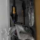 BESy Widespread 8 inch Oil Rubbed Bronze Bathroom Faucet, Two Handles 3 Holes Sink Faucet Waterfall Spout Lavatory Basin Faucets, Vanity Bathroom Sink Faucet with Supply cUPC Lines