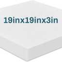 Frienda 1 Pack 3" x 19" x 19" Upholstery High Density Craft Foam Sheets Replacement Square Cut to Size Cushion Chair Padding, Suitable for Shipping, Packing, Cushion Foam, Mailing, Cosplay