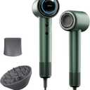 Tideway Hair Dryer Professional HighSpeed Ionic Blow Dryer 110,000 RPM, Compact Hair Dryer with Magnetic Diffuser, Fast Drying with Brushless Motor Low Noise Smart Temperature ControlH11