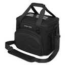 SUNNY BIRD 12L Large Insulated Lunch Bag, Leakproof and Foldable Lunch Cooler Box for Women Adult and Men, Fits 18 Cans (Black 01)