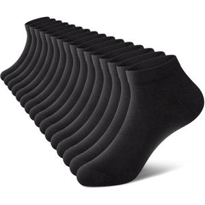wernies No Show Men Socks, Low Cut Ankle Sock, Men Short Socks Casual Cotton Socks Size 6-10