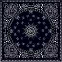 CC HOME Black Bandana Birthday Paper Plates Napkins Paisley Print Disposable Tableware Set Party Supplies Western Cowboy Theme Dinnerware Sets Serves 24 Guests for Party Plates Napkins 88PCS