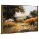 Abstract Wildflower Wall Art Nature Forest Scenery Picture for Living Room Farmhouse Mountain Plant Framed Canvas Prints French Abstract Nature Meadow Texture Posters Modern Artwork Decorations 12x16
