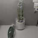 Artificial Bird of Paradise Plant 4Ft Tall Fake Tropical Palm Tree Large Fake Plants with 9 Silk Banana Leaves Faux Plant Indoor Decor Trees with White Pot for Home Bedroom Living Room Office