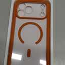 Miracase for iPhone 17 Pro Max Case 6.9" Full-Body Phone Case with Built-in Glass Screen Protector& Full Camera Protector,[Magnetic with MagSafe] Drop Proof 17 ProMax Cover, Orange