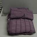 JELLYMONI Purple Duvet Cover Full Size, 3pcs Washed Microfiber Bedding Set, Soft Breathable Seersucker Duvet Cover Set with Zipper Closure and Corner Ties for All Seasons (Full(80"90"))