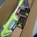 Cordless Leaf Blower, 21V Leaf Blowers, 580CFM/180 MPH Brushless Motor and 3-Speed Electric Blower, with 2 Lightweight Batteries 3.0Ah & Charger Gutter Cleaning for Garden Yard Patio