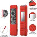 2 x 2023 Samsung Smart TV Solar Remote BN59-01432 BN59-01436B BN59-01392B TM2360E TM2360F Silicone Protective Cover with Lanyard(Luminous Blue)